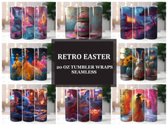 Retro Easter 3 Tumbler Wrap - CraftNest