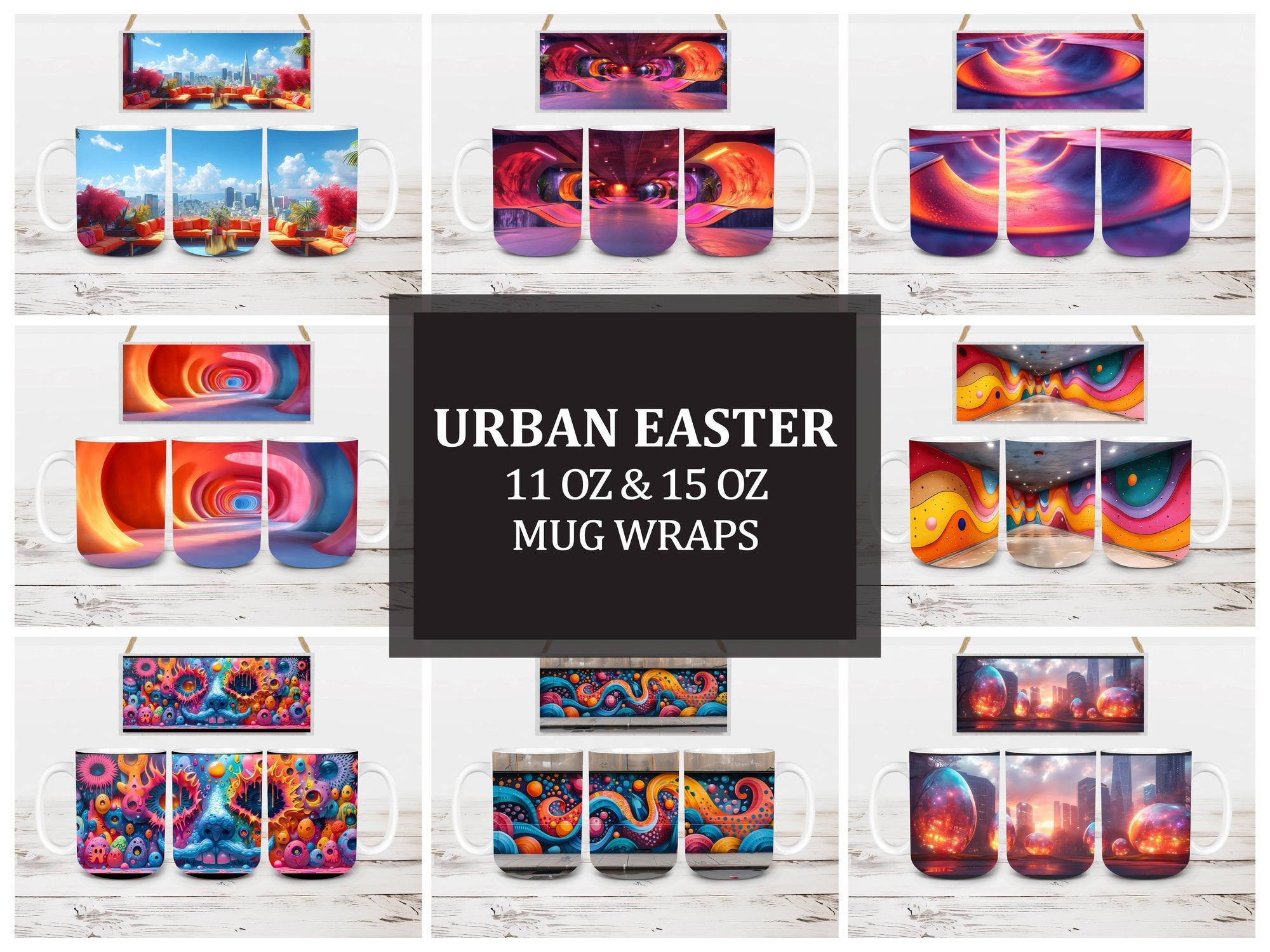 Urban Easter 5 Mug Wrap - CraftNest