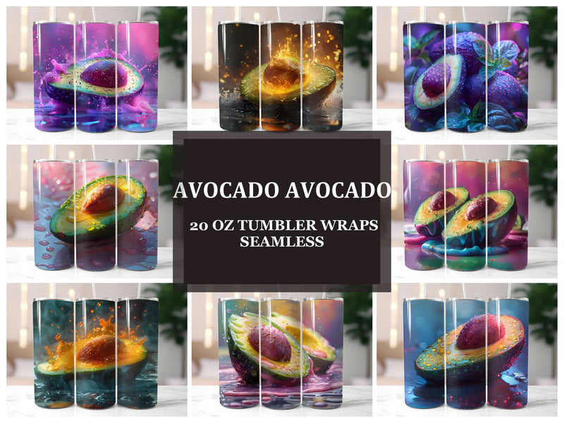 Avocado 2 Tumbler Wrap - CraftNest - Digital Crafting and Art