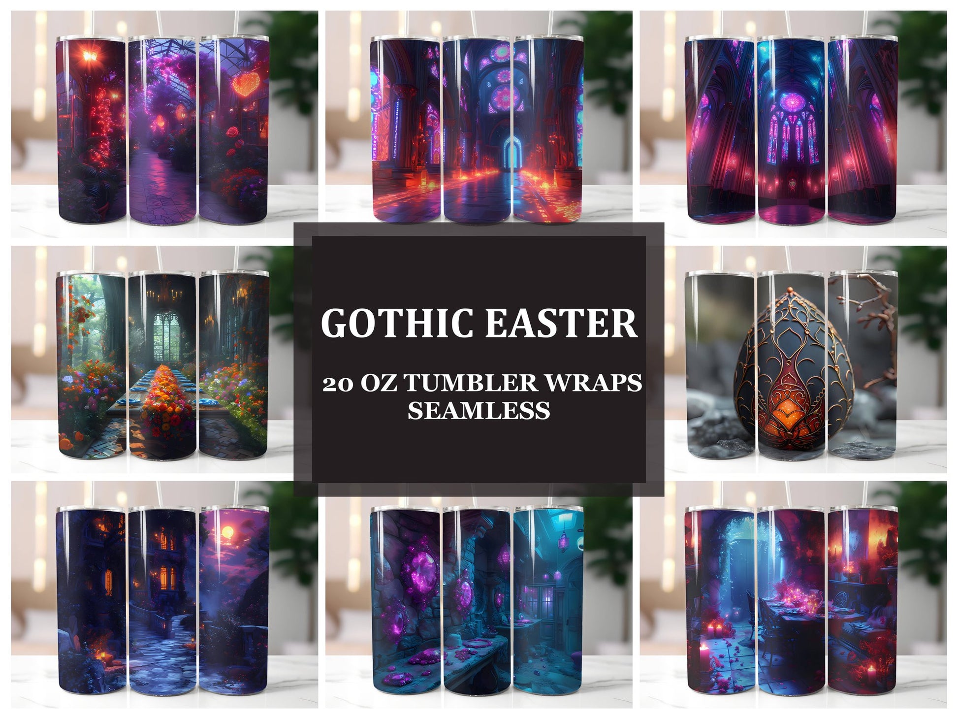 Gothic Easter 1 Tumbler Wrap - CraftNest