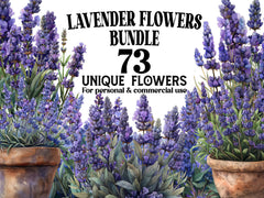 Lavender Flowers Clipart - CraftNest - Digital Crafting and Art