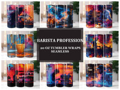 Barista Profession 4 Tumbler Wrap - CraftNest - Digital Crafting and Art