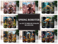 Spring Roboter 4 Tumbler Wrap - CraftNest