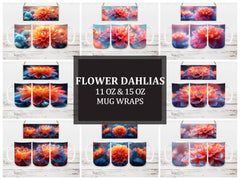 Flower Dahlias 7 Mug Wrap - CraftNest