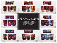 Moroccan Easter 3 Mug Wrap - CraftNest
