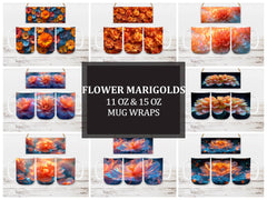 Flower Marigolds 7 Mug Wrap - CraftNest