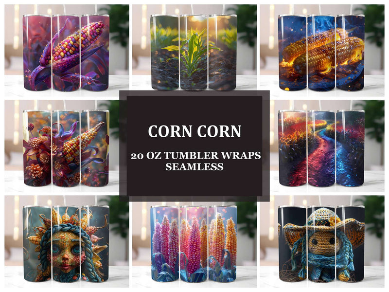 Corn 2 Tumbler Wrap - CraftNest - Digital Crafting and Art