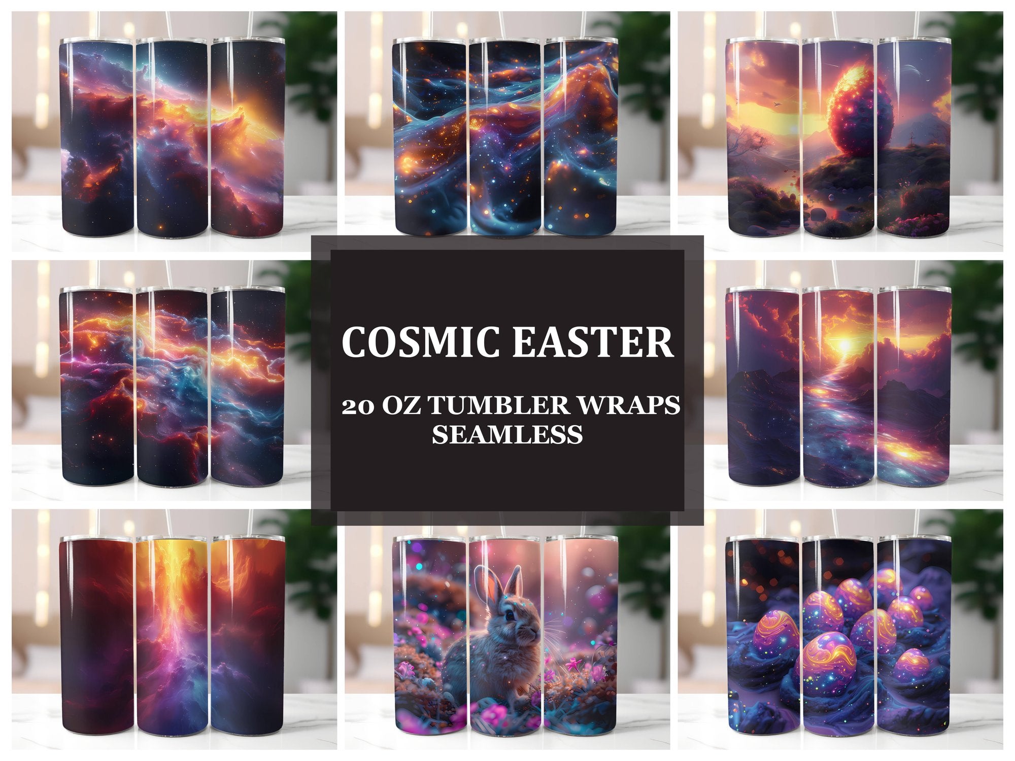 Cosmic Easter 4 Tumbler Wrap - CraftNest