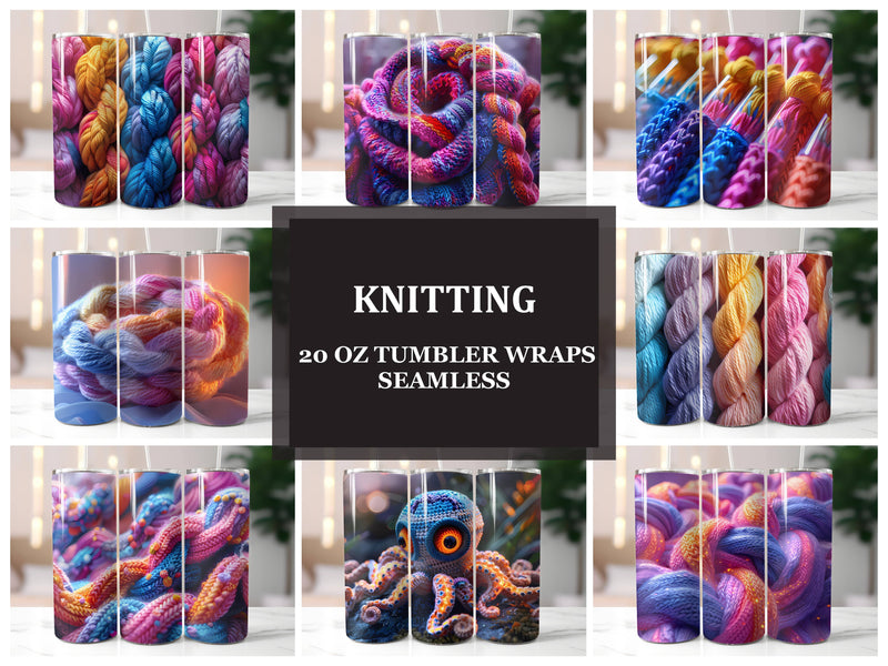 Knitting 1 Tumbler Wrap - CraftNest - Digital Crafting and Art