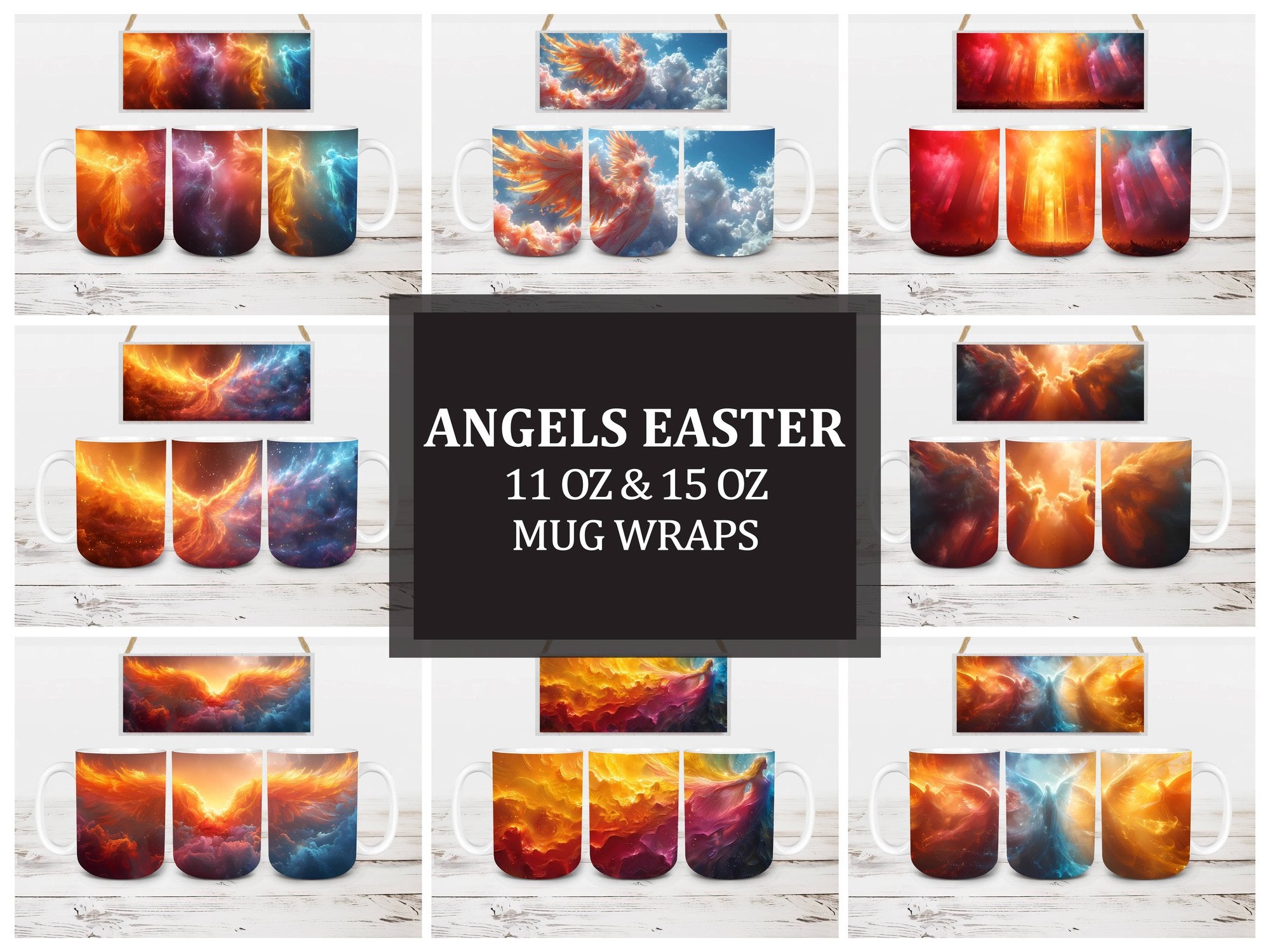 Angels Easter 4 Mug Wrap - CraftNest