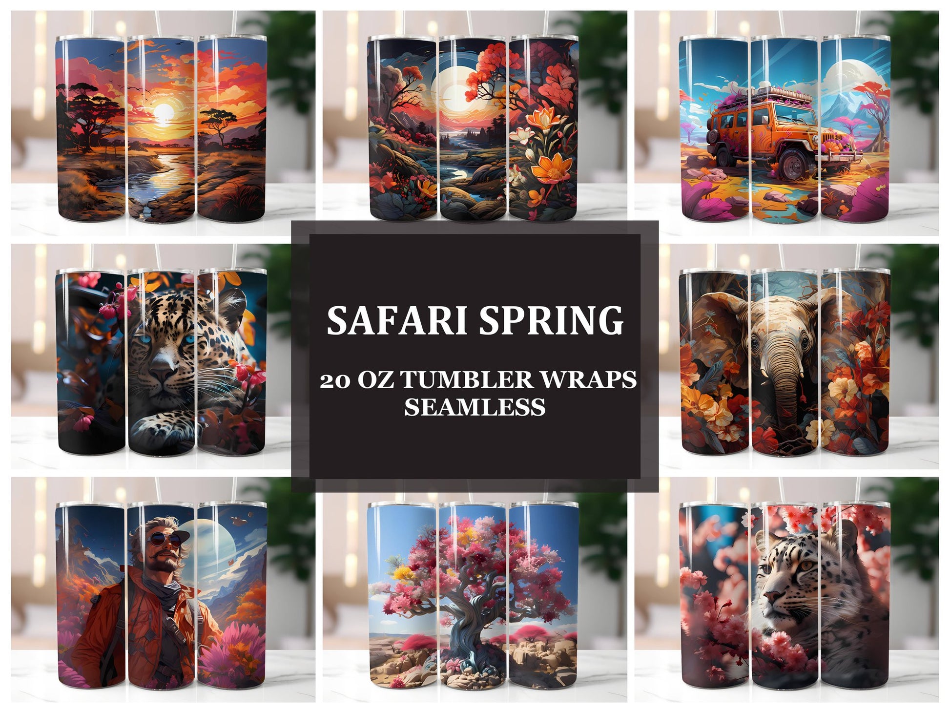 Safari Spring 3 Tumbler Wrap - CraftNest