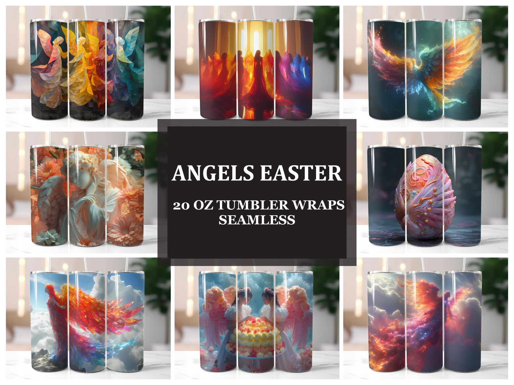 Angels Easter 5 Tumbler Wrap - CraftNest