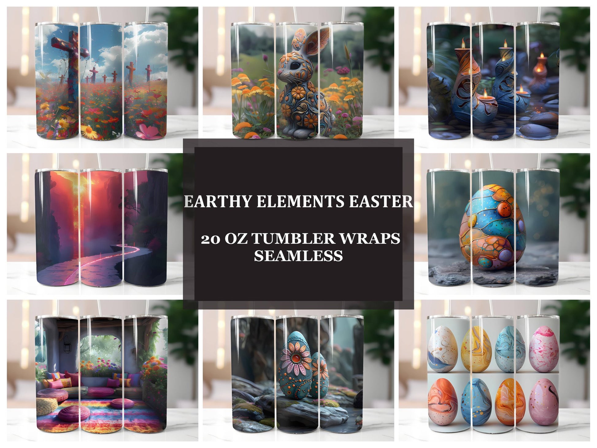 Earthy Elements Easter 5 Tumbler Wrap - CraftNest