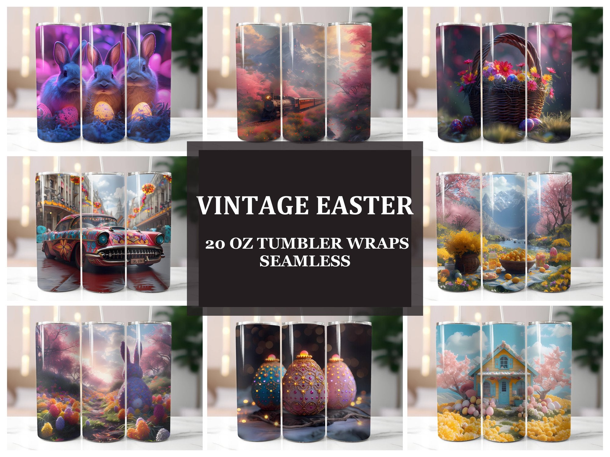 Vintage Easter 1 Tumbler Wrap - CraftNest