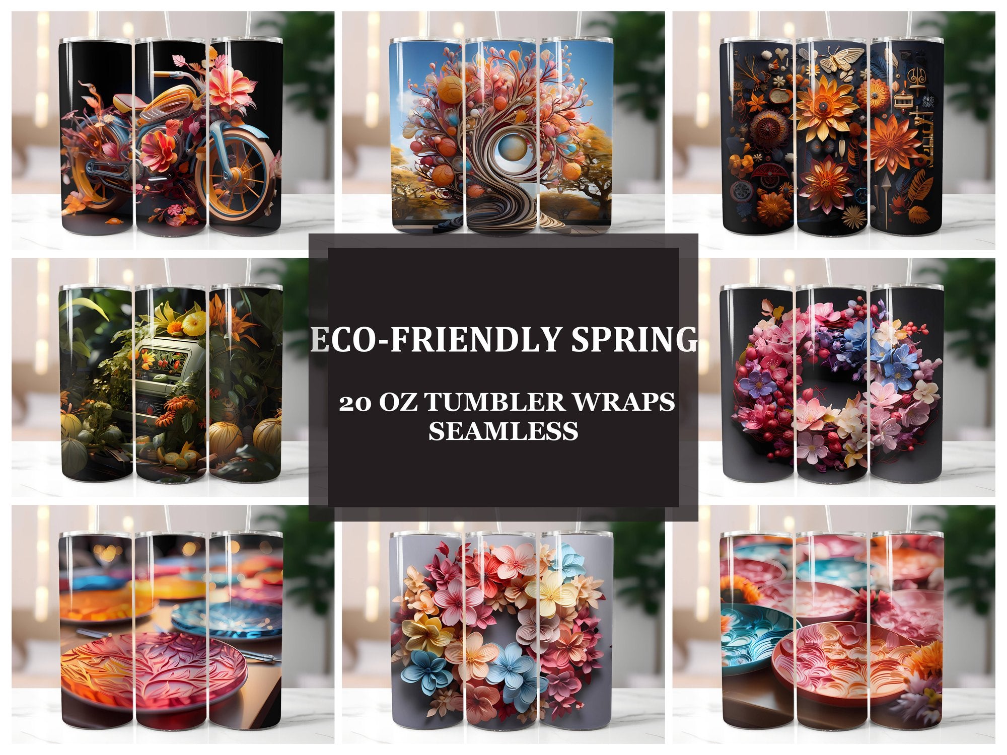 Eco-Friendly Spring 2 Tumbler Wrap - CraftNest