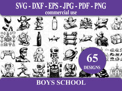 Boys Back To School SVG Bundle - CraftNest - Digital Crafting and Art