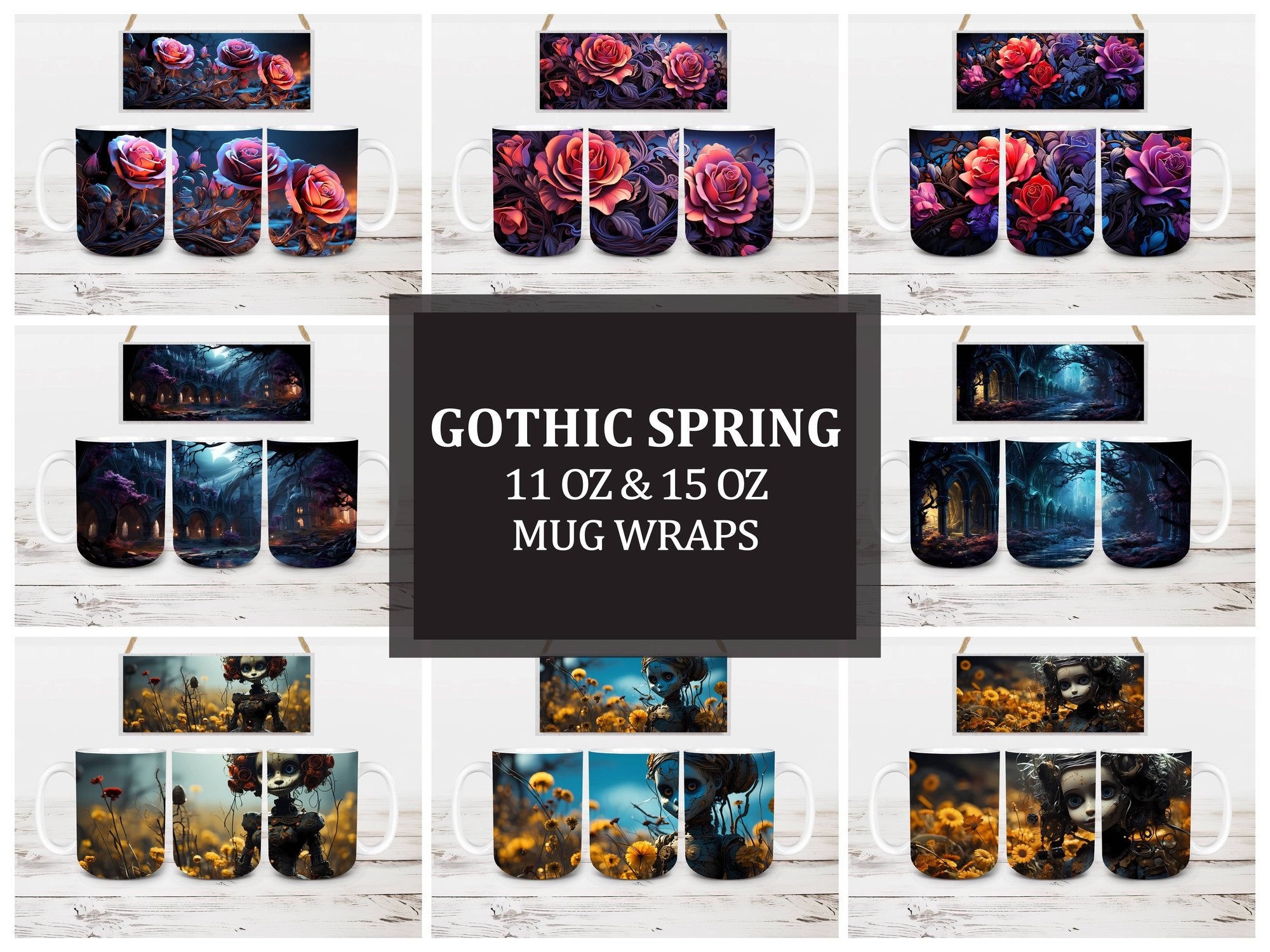 Gothic Spring 1 Mug Wrap - CraftNest