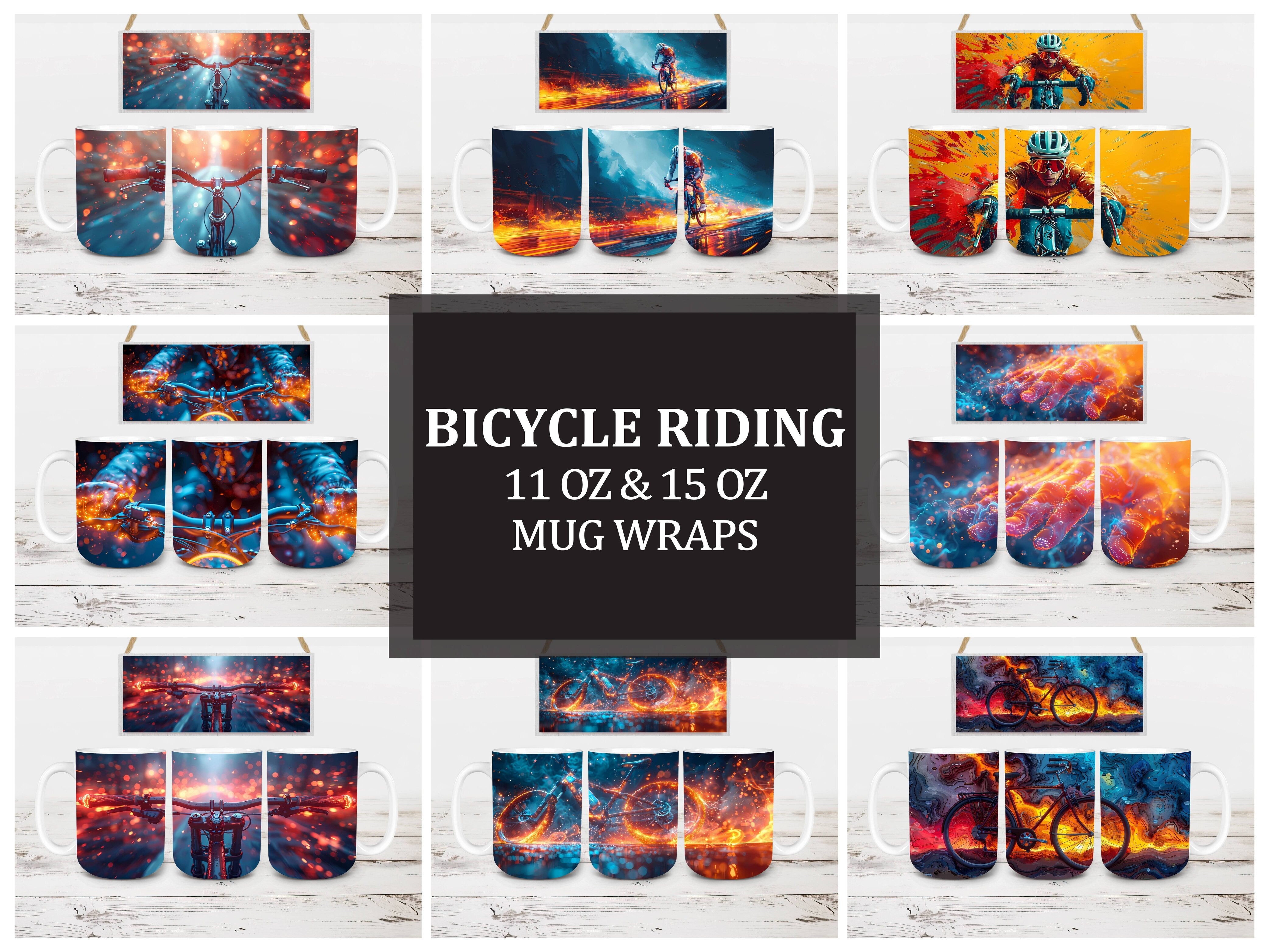 Bicycle Riding 2 Mug Wrap
