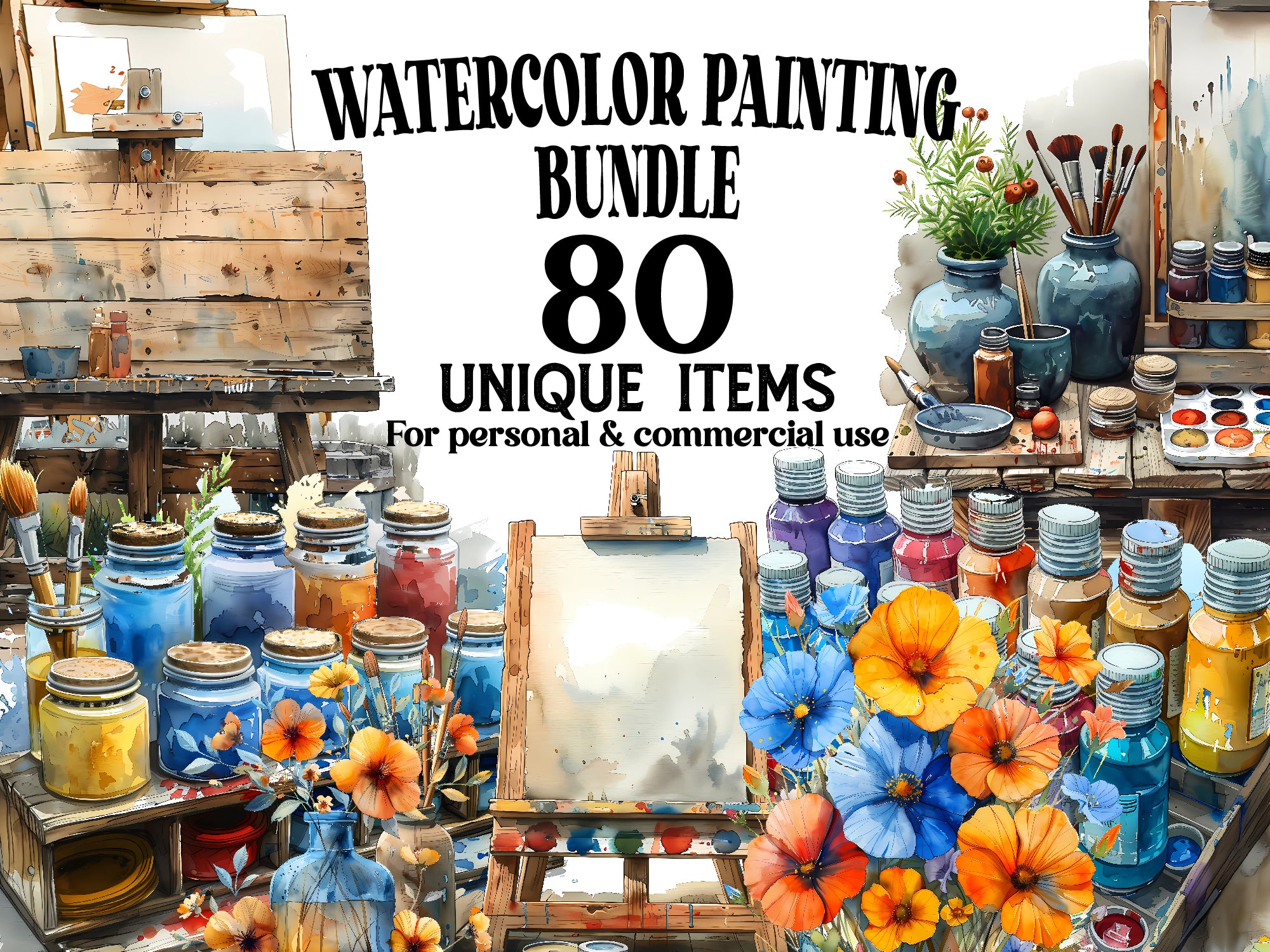 Watercolor Painting Clipart