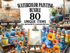 Watercolor Painting Clipart - CraftNest - Digital Crafting and Art