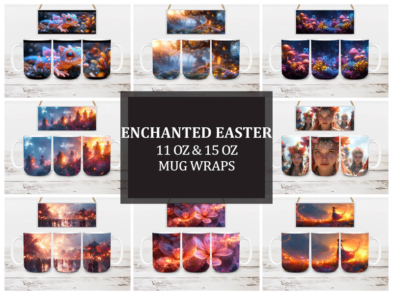 Enchanted Easter 3 Mug Wrap - CraftNest