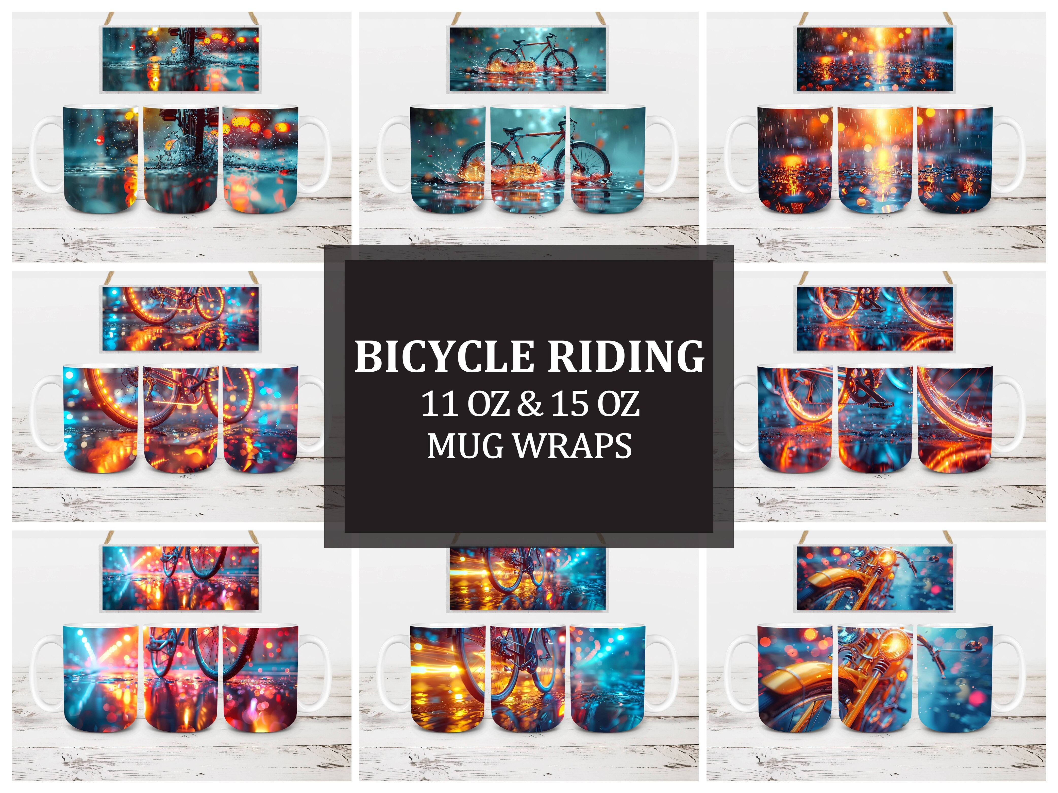 Bicycle Riding 3 Mug Wrap