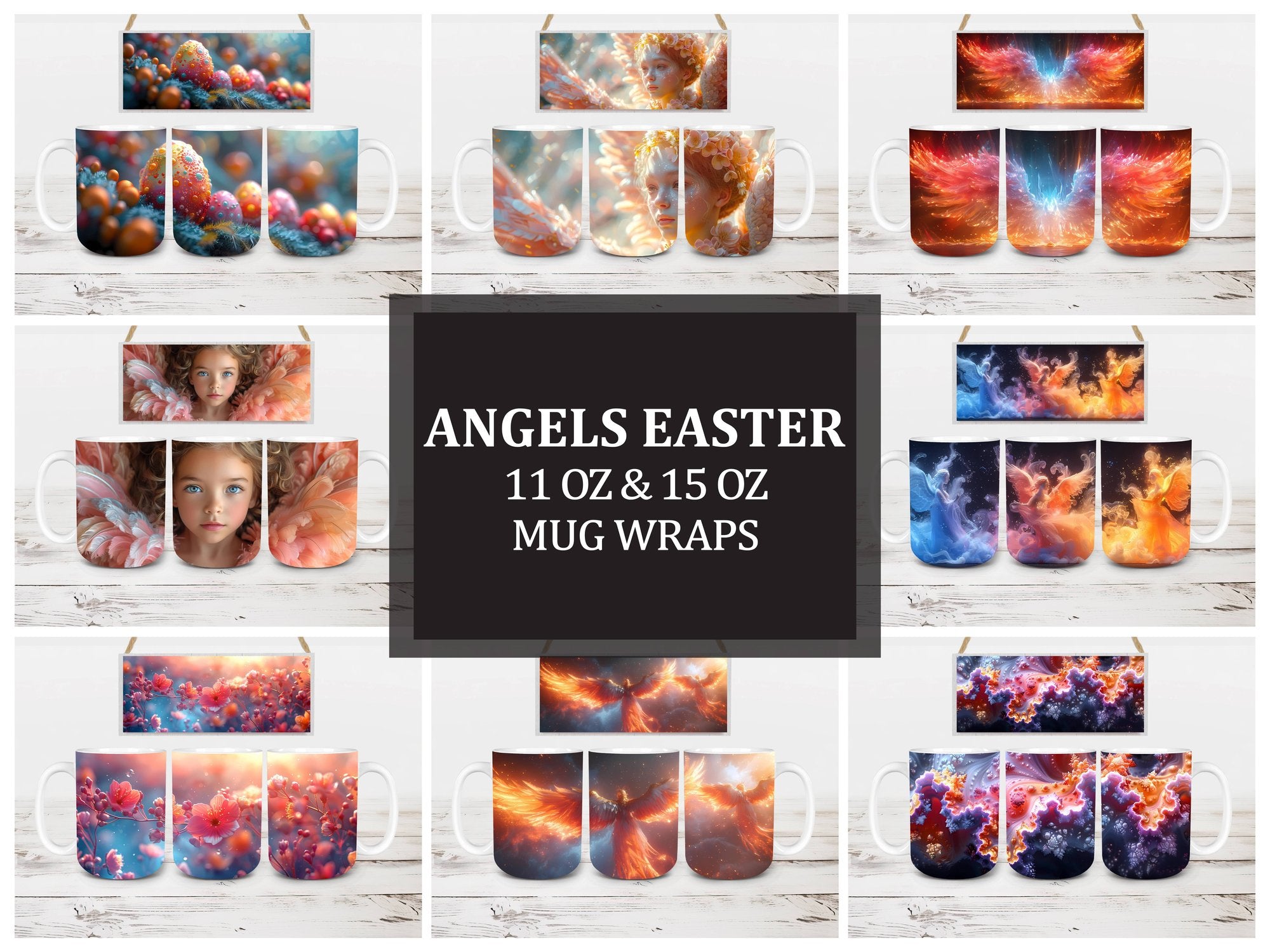 Angels Easter 1 Mug Wrap - CraftNest