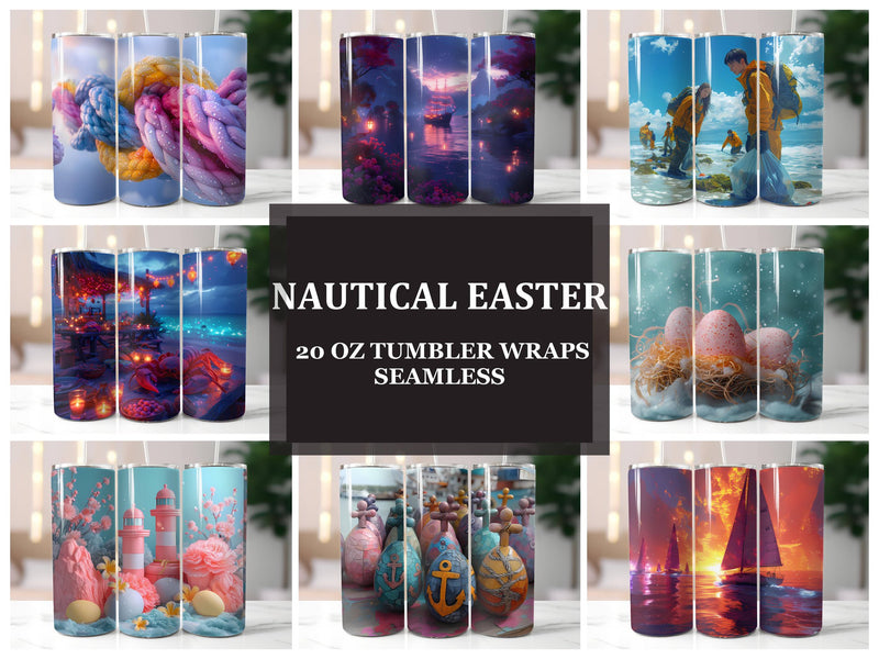 Nautical Easter 2 Tumbler Wrap - CraftNest