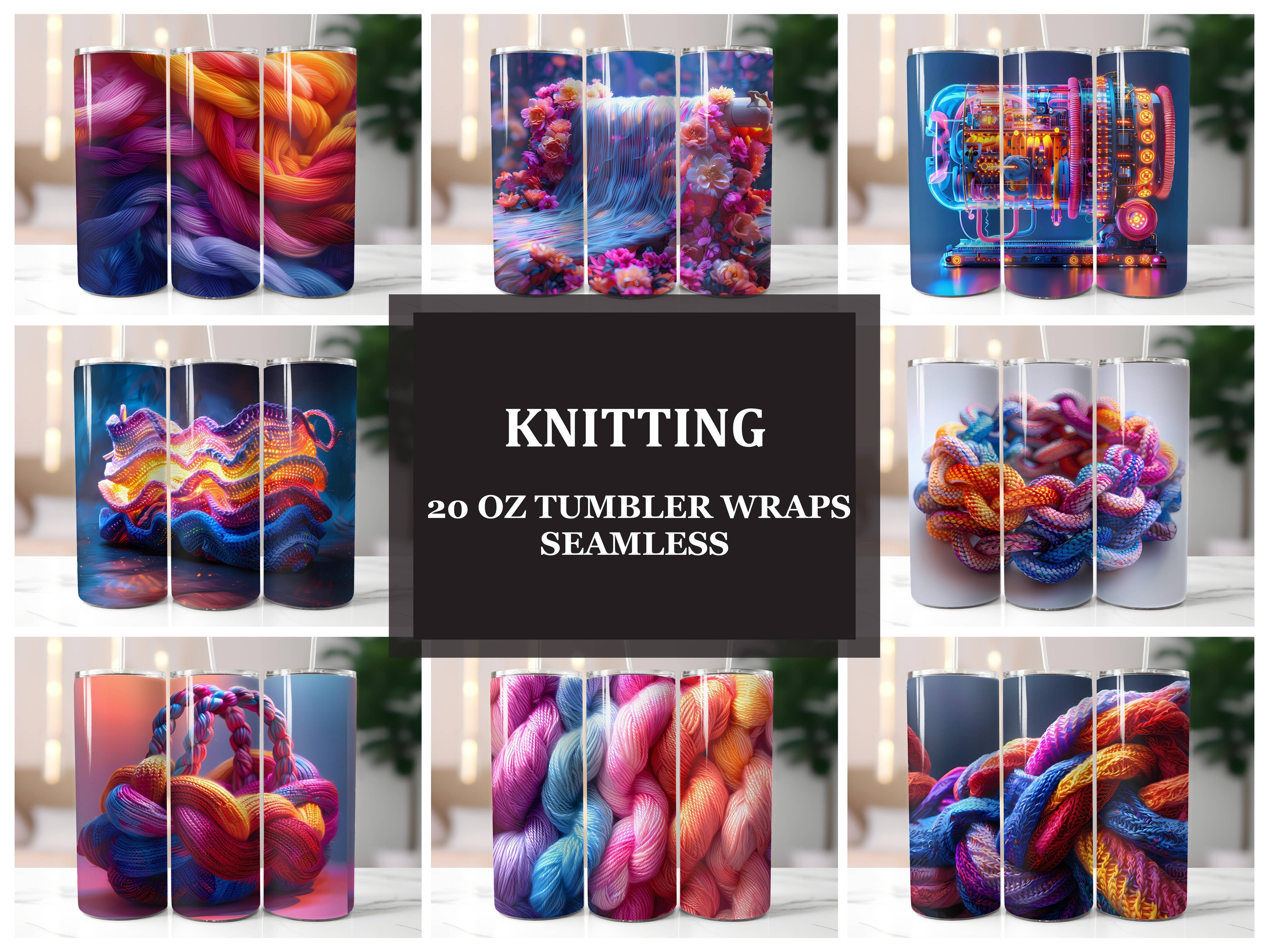 Knitting 8 Tumbler Wrap - CraftNest - Digital Crafting and Art