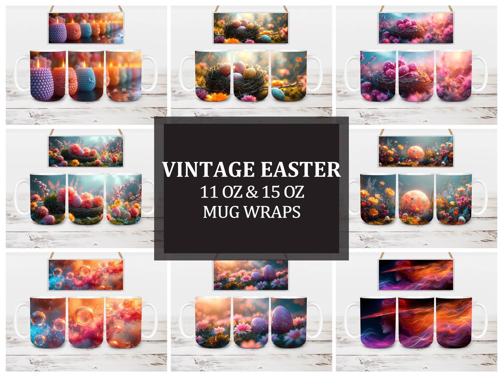 Vintage Easter 2 Mug Wrap - CraftNest