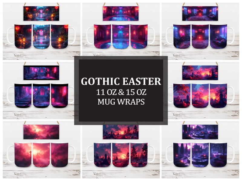 Gothic Easter 5 Mug Wrap - CraftNest