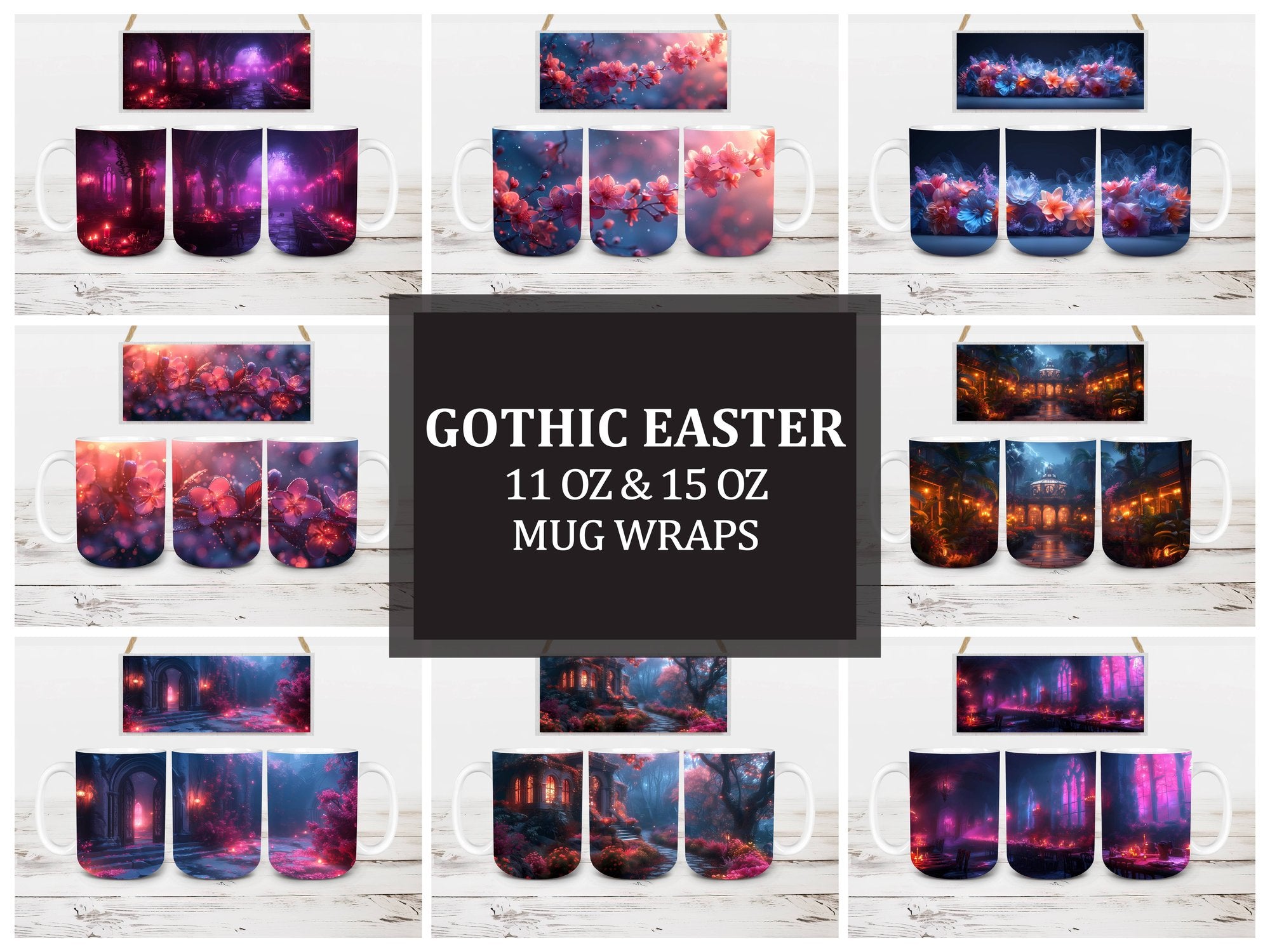 Gothic Easter 2 Mug Wrap - CraftNest