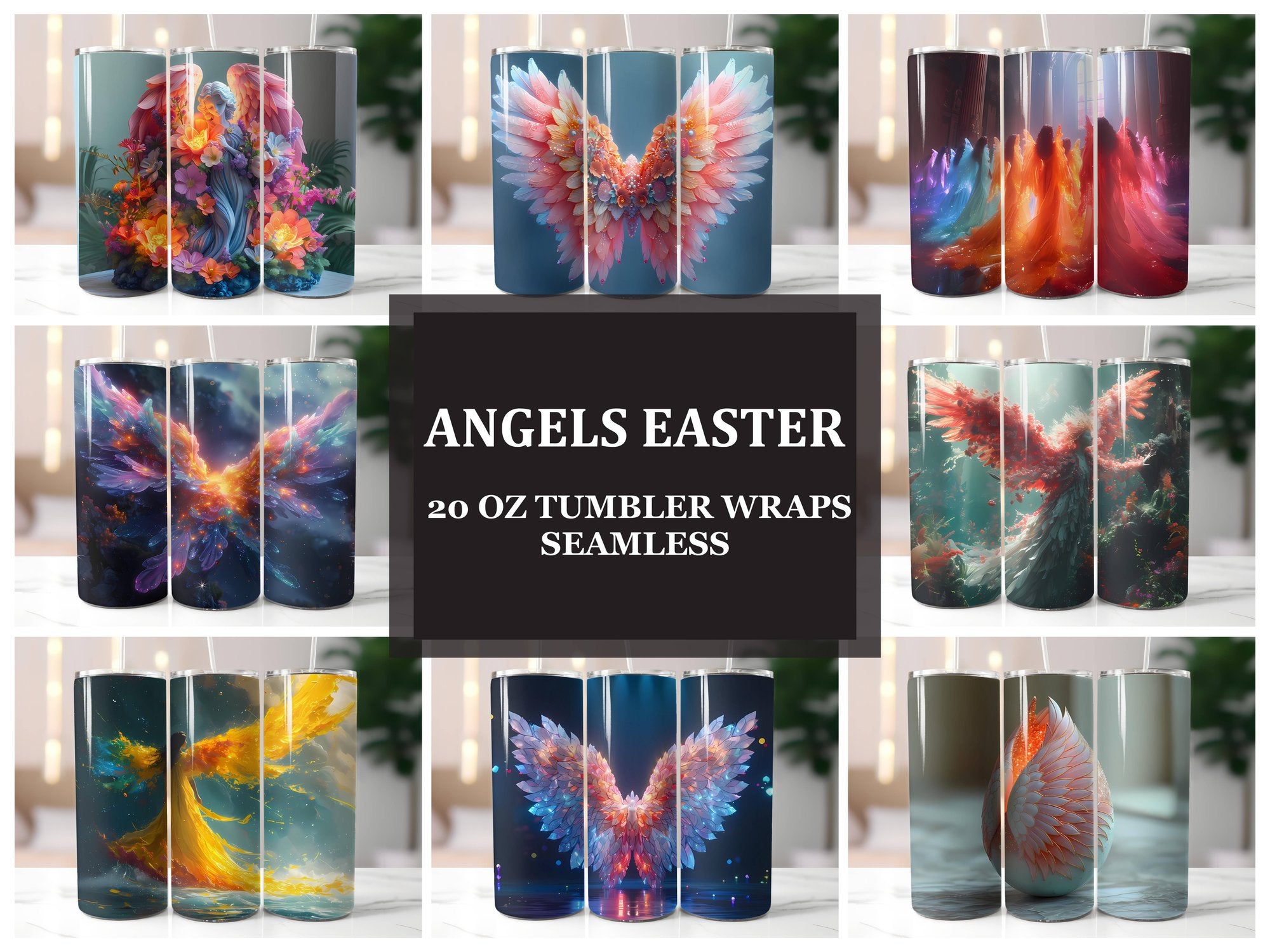 Angels Easter 1 Tumbler Wrap - CraftNest
