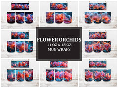 Flower Orchids 6 Mug Wrap - CraftNest