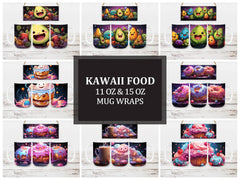 Kawaii Food 1 Mug Wrap - CraftNest