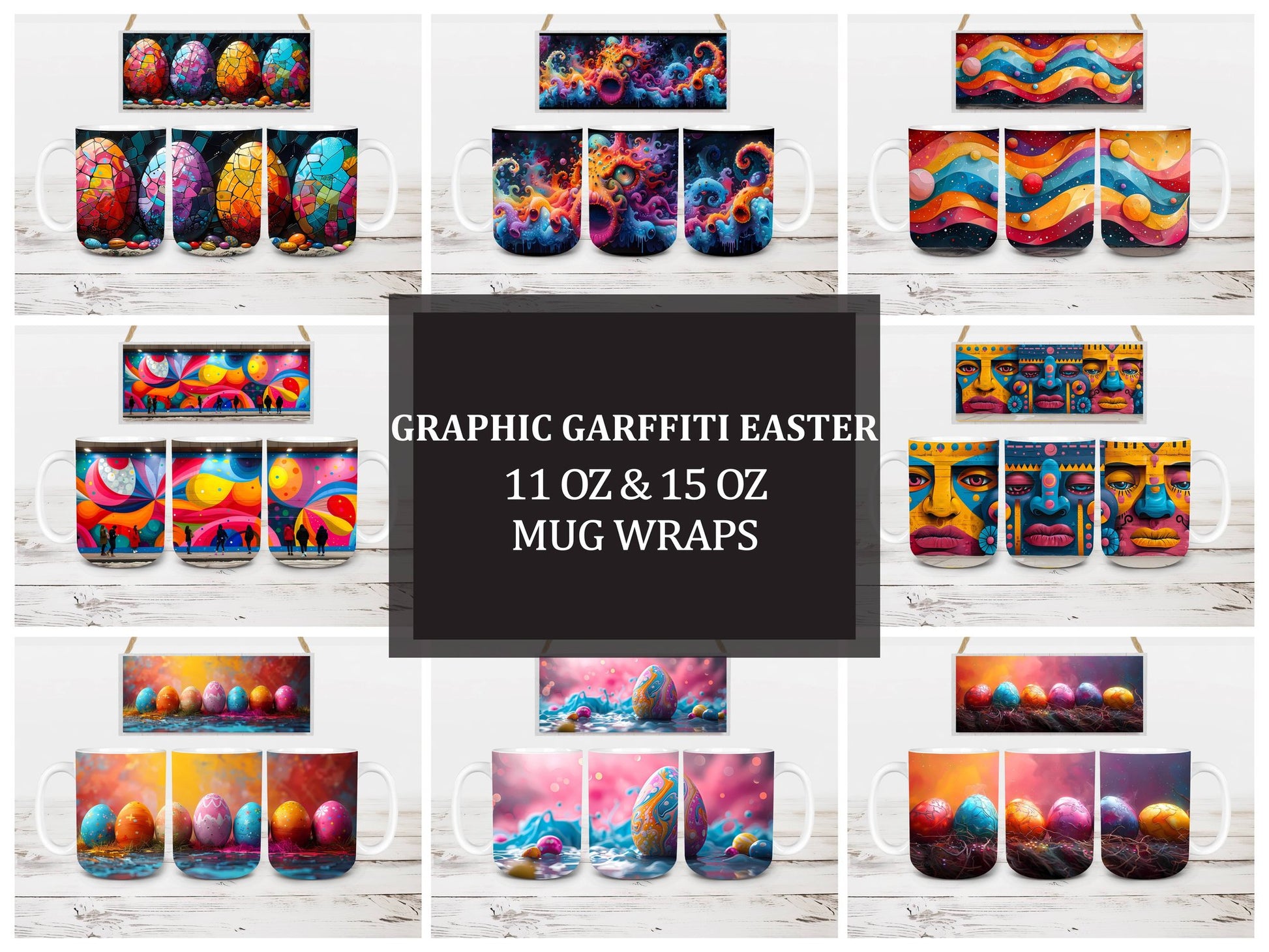 Graphic Graffiti 1 Mug Wrap - CraftNest