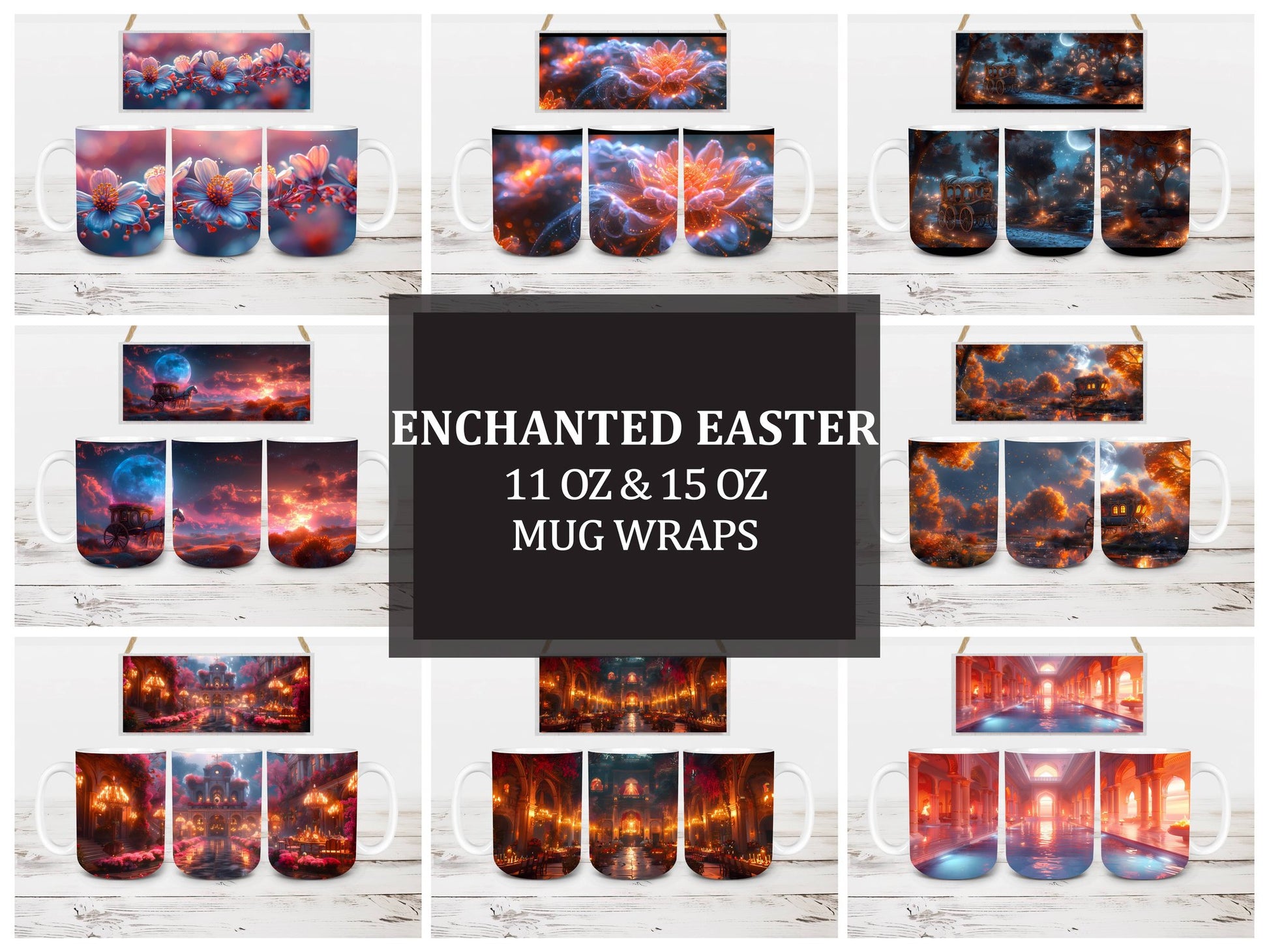 Enchanted Easter 1 Mug Wrap - CraftNest