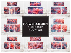 Flower Cherry 4 Mug Wrap - CraftNest