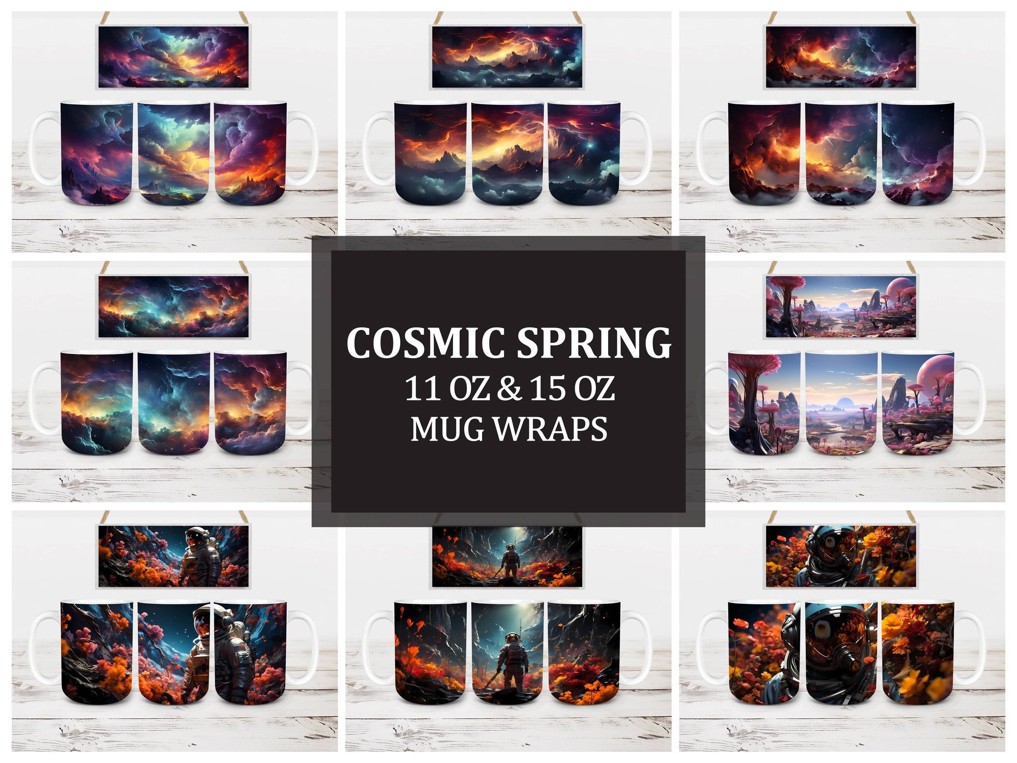 Cosmic Spring 3 Mug Wrap - CraftNest