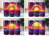 Neon-Colored Sunset Tumbler Wrap