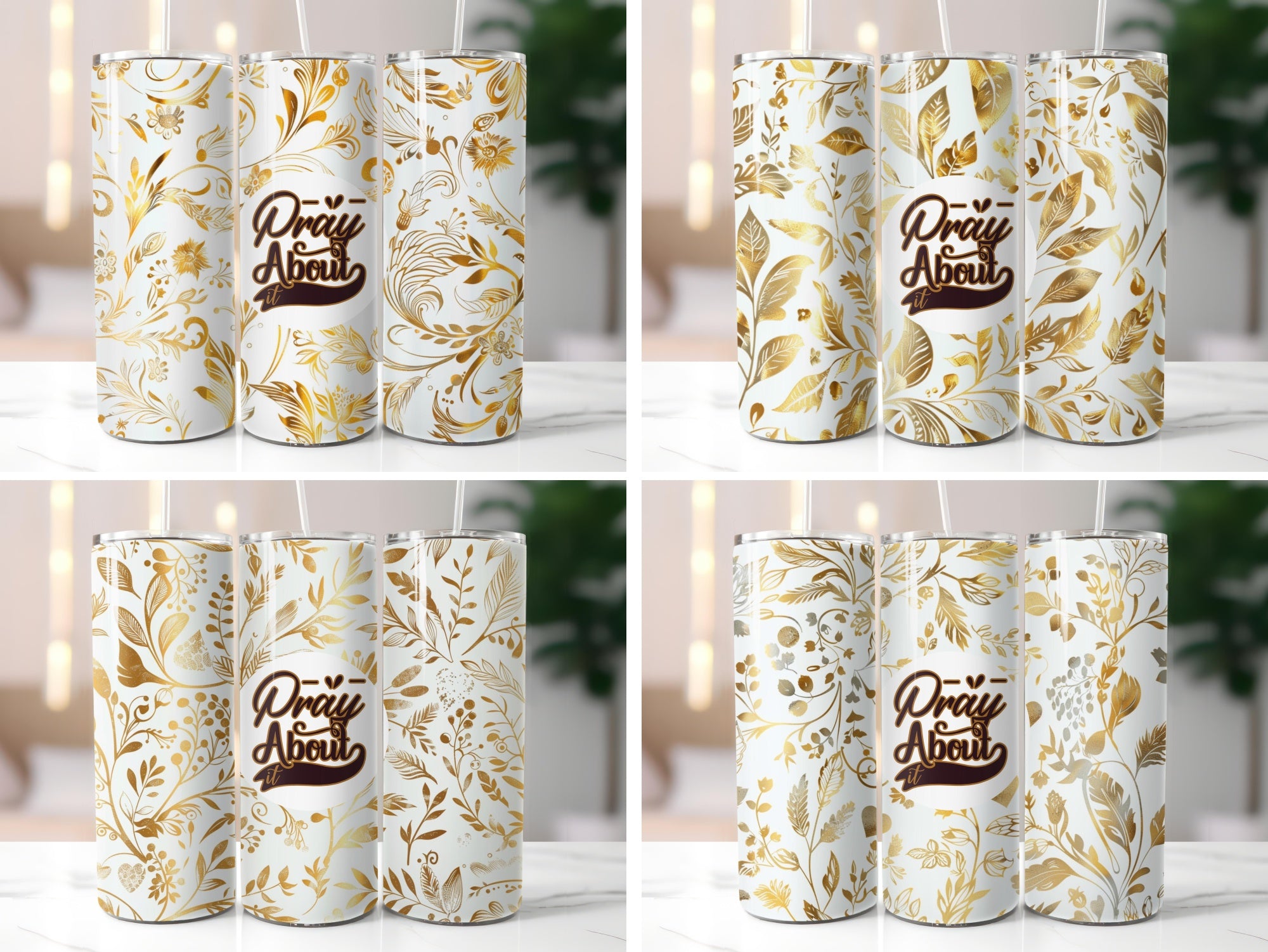 Pray About It Tumbler Wrap - CraftNest - Digital Crafting and Art