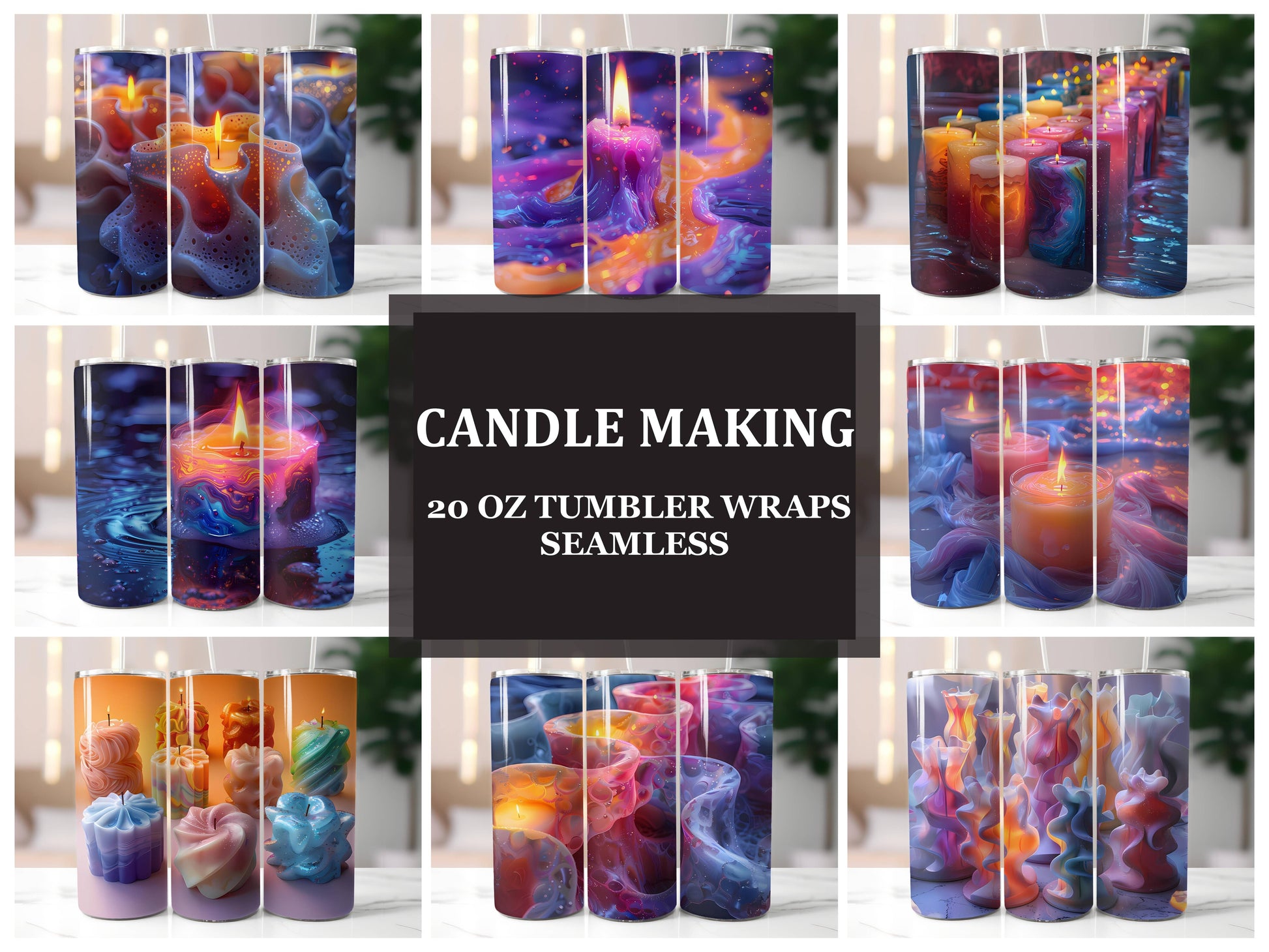 Candle Making 1 Tumbler Wrap - CraftNest - Digital Crafting and Art