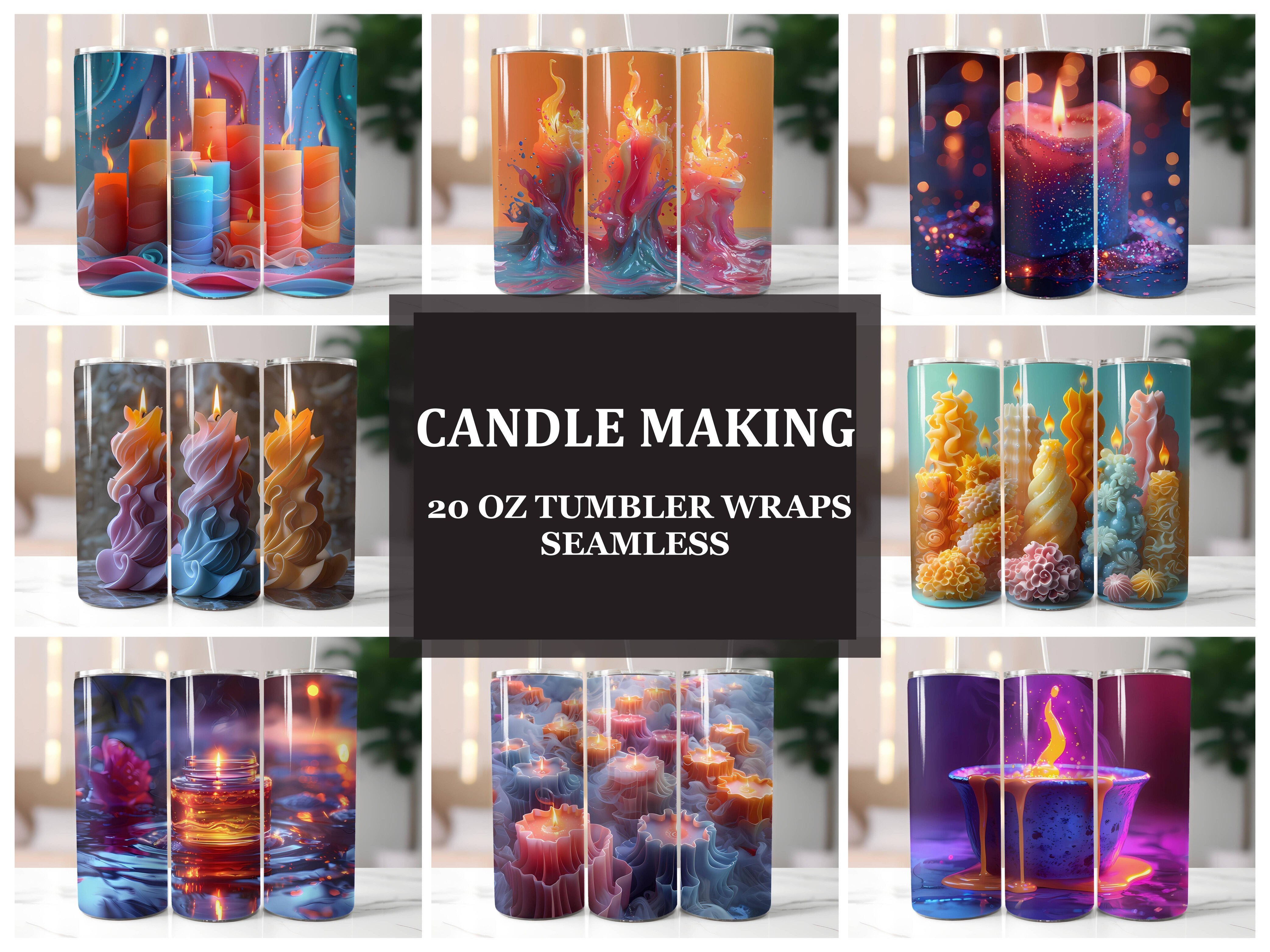 Candle Making 2 Tumbler Wrap - CraftNest - Digital Crafting and Art