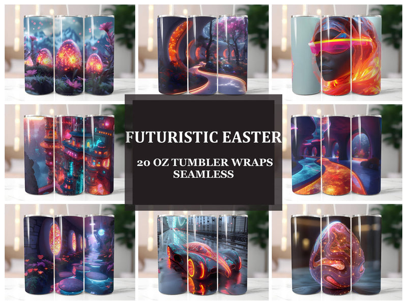 Futuristic Easter 6 Tumbler Wrap - CraftNest