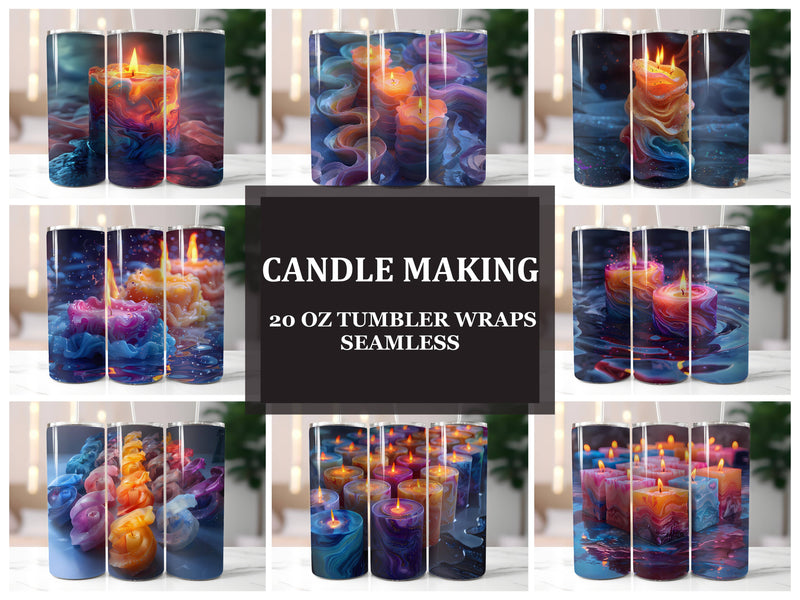 Candle Making 4 Tumbler Wrap - CraftNest - Digital Crafting and Art