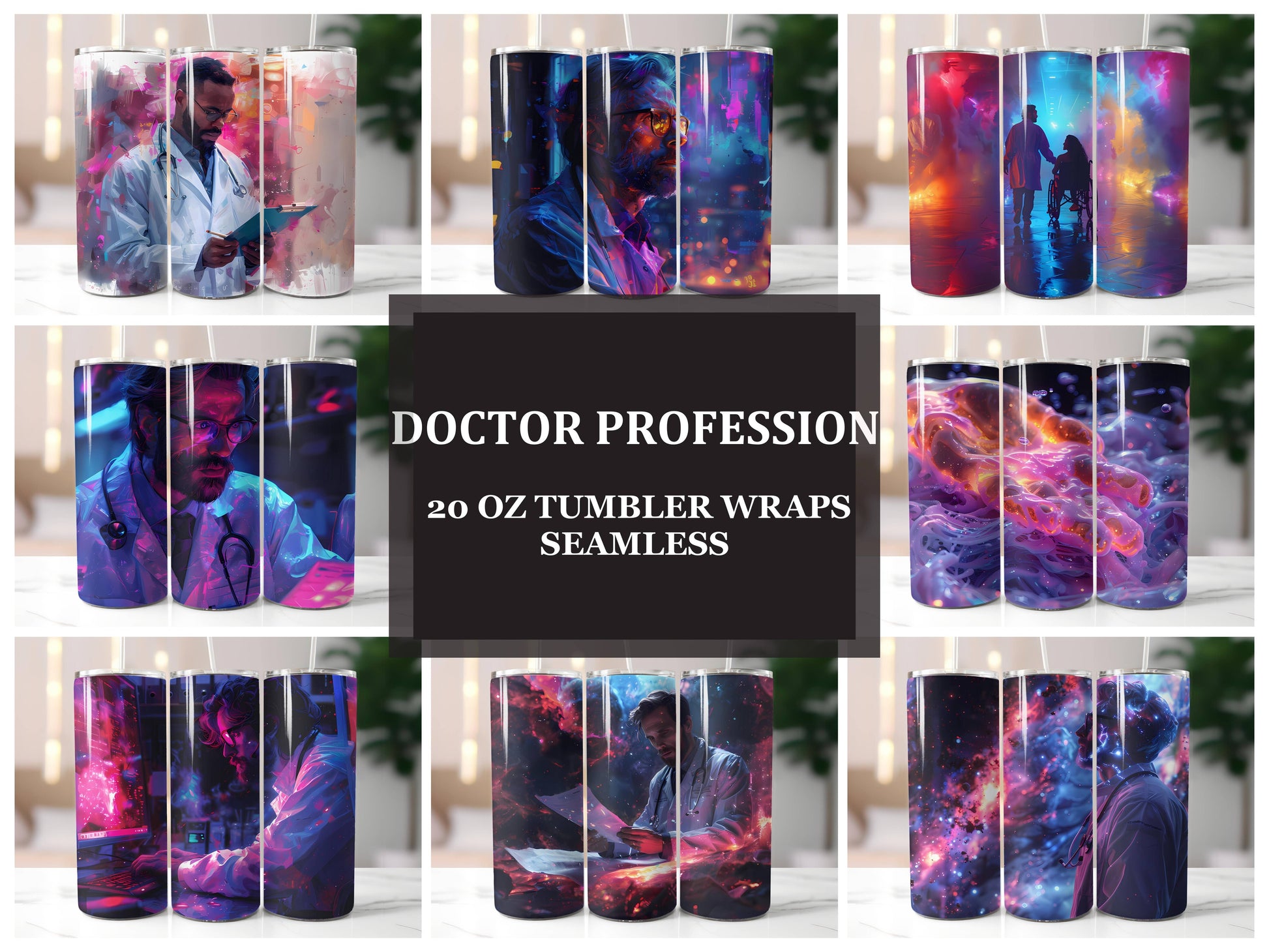 Doctor Profession 2 Tumbler Wrap - CraftNest - Digital Crafting and Art