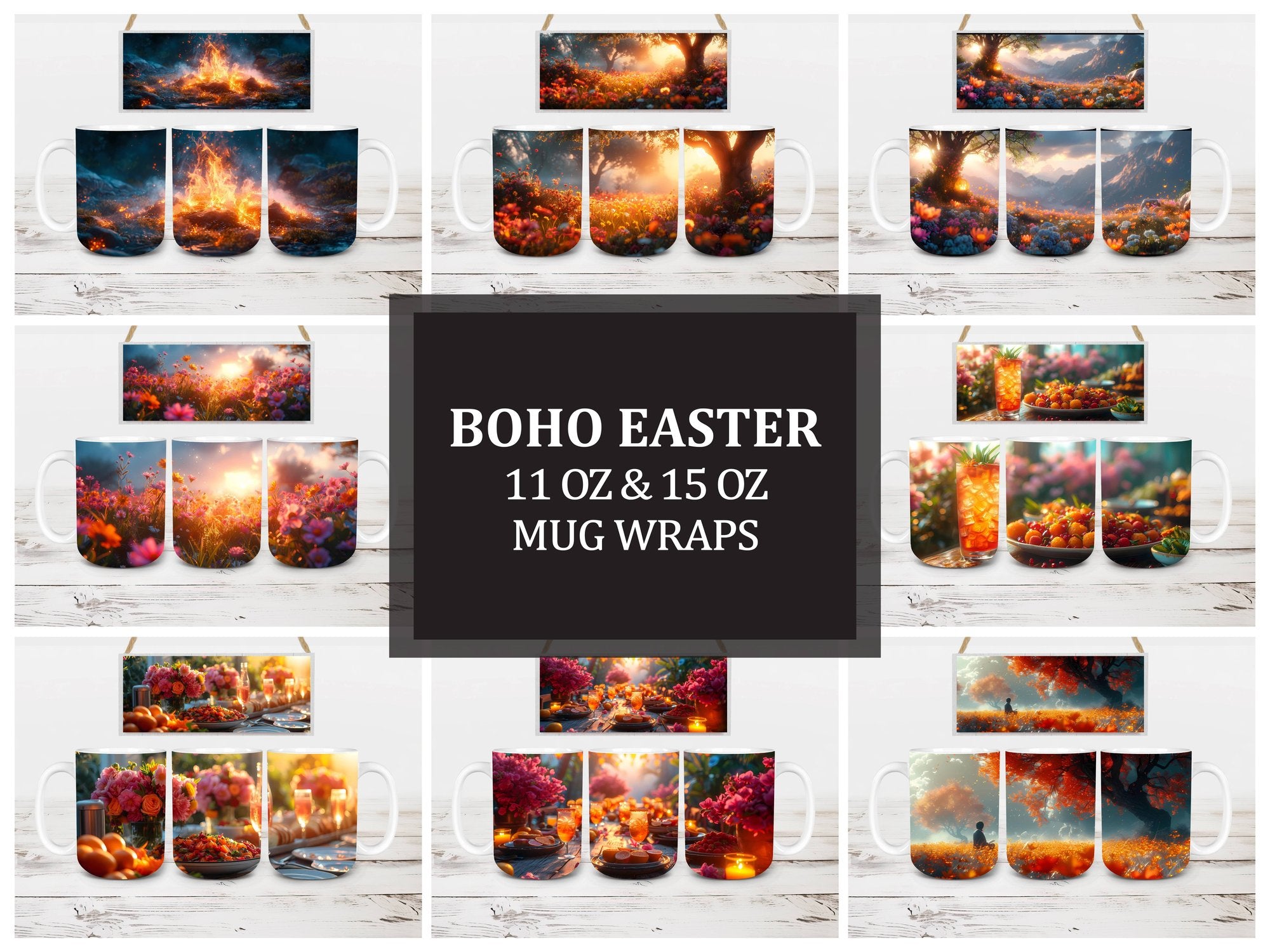 Boho Easter 1 Mug Wrap - CraftNest