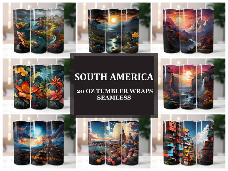 South America 4 Tumbler Wrap - CraftNest