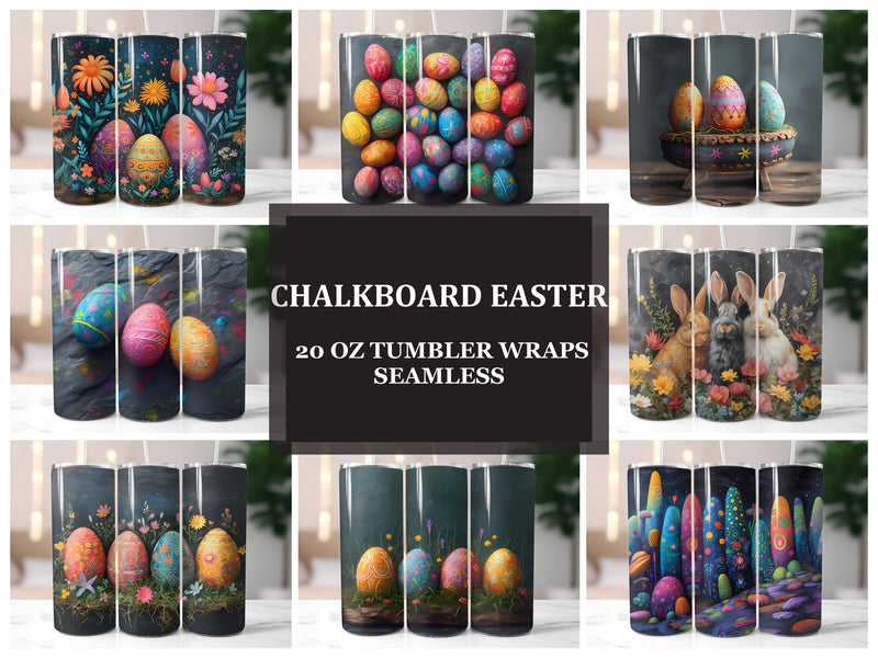 Chalkboard Easter 3 Tumbler Wrap - CraftNest