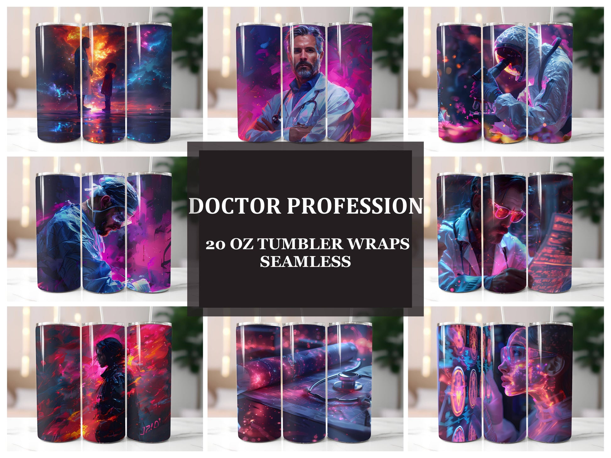 Doctor Profession 4 Tumbler Wrap - CraftNest - Digital Crafting and Art